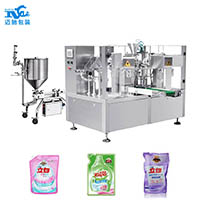 全自動給袋式洗衣液包裝機（jī）的特點