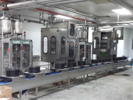 醬料包裝生產（chǎn）線客戶（hù）現場